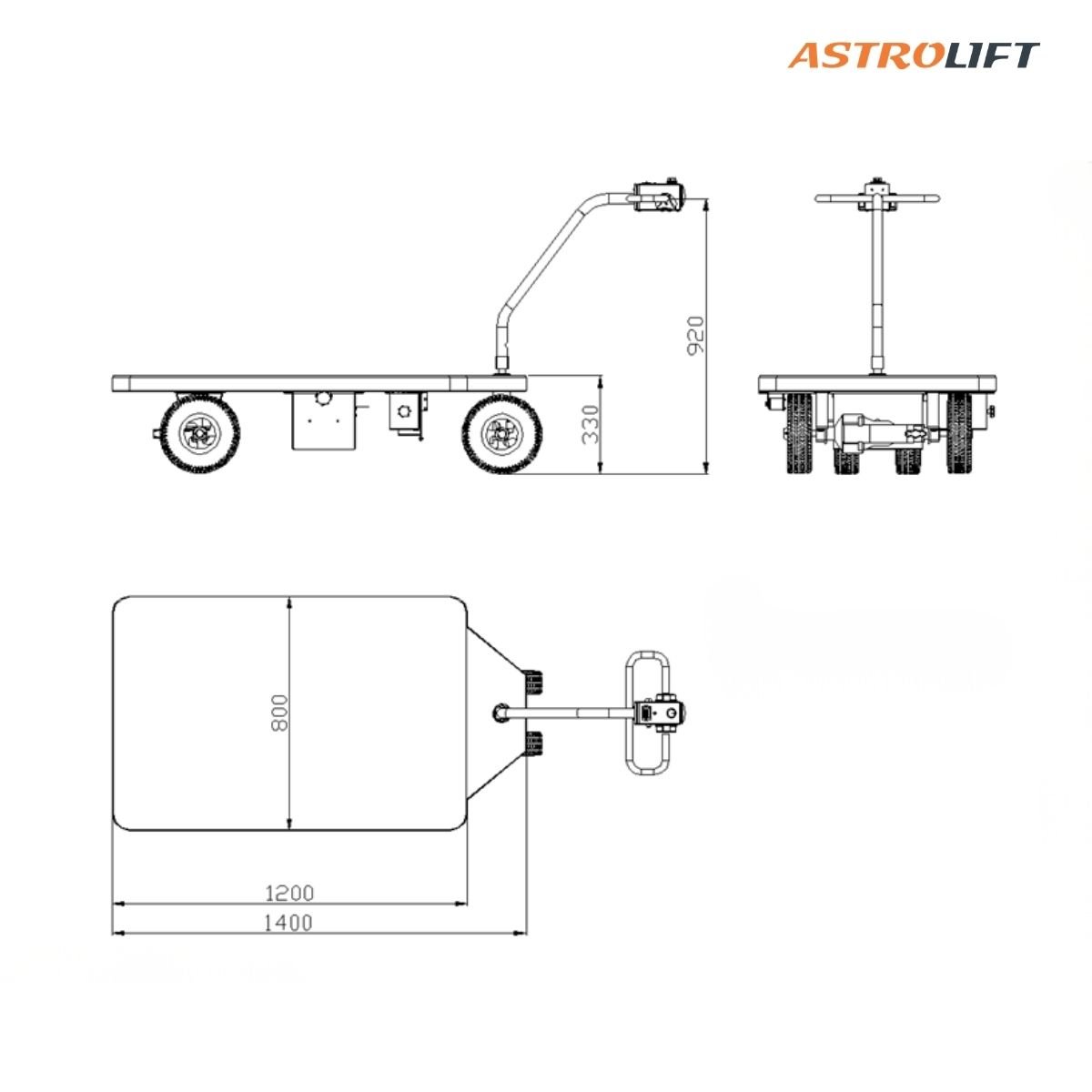 Buy Electric Platform with Fence in Tugs and Mobile Plafforms available at Astrolift NZ